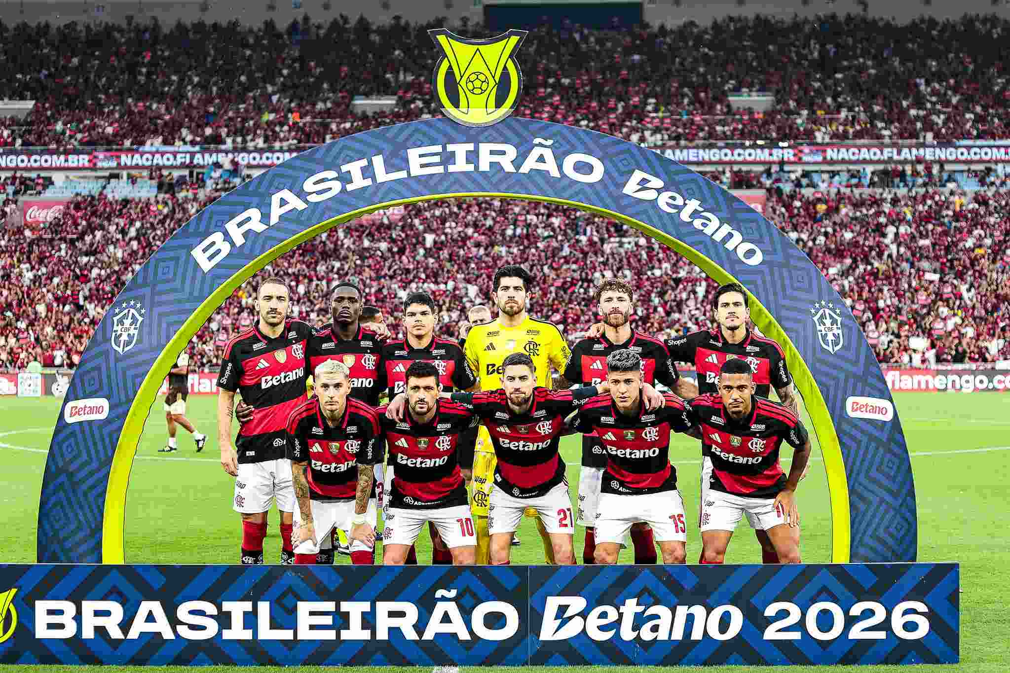 Flamengo no Maracanã pelo Brasileirão Betano.