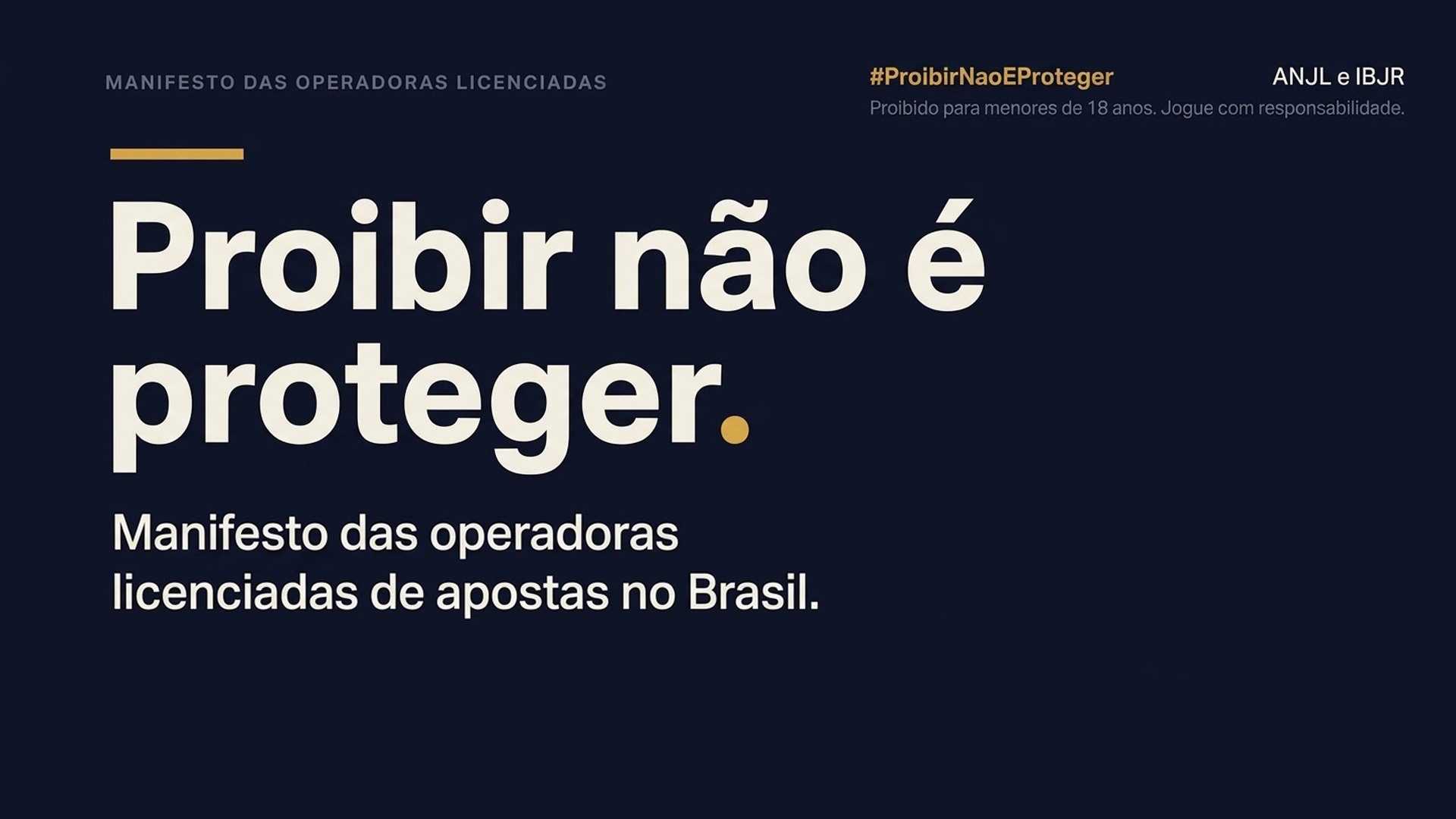 Proibir não é proteger. Manifesto das casas licenciadas no Brasil.